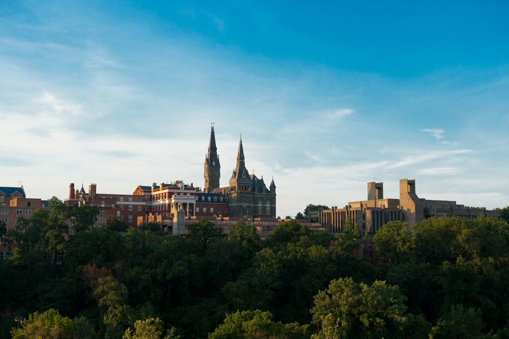 Georgetown campus from a distance