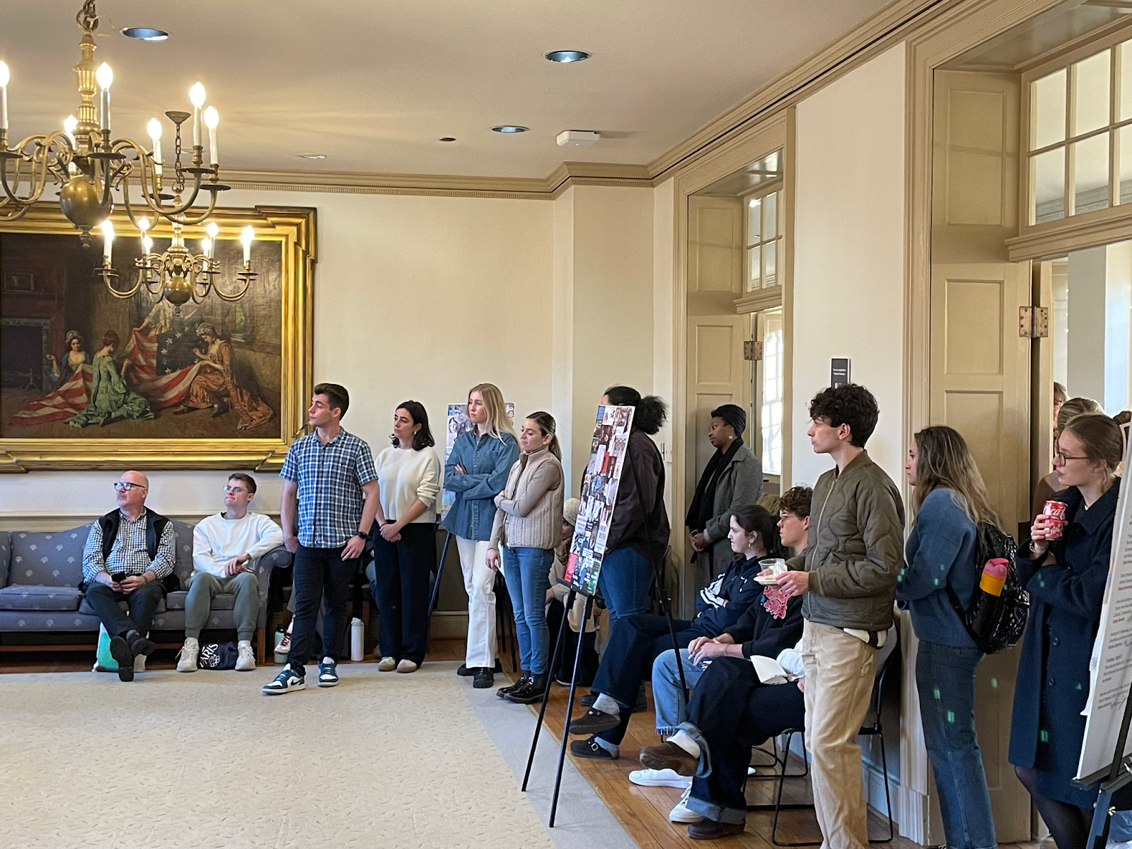 students presenters at AS Research event