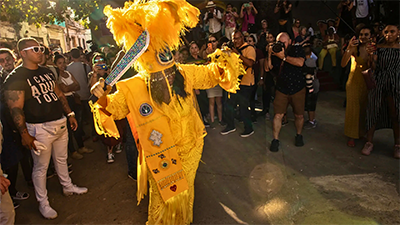 Cherice Harrison-Nelson in her handcrafted Mardi Gras Outfit. New Orleans, LA. Photo Credit: Michael Weintrob